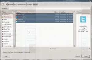 File->Open as Layers