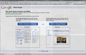 Google RSS subscription