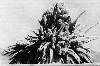 Shallow underground burst